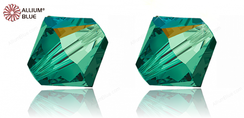 PRECIOSA Rondelle Bead 6 mm emerald AB