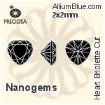 プレシオサ Heart (HBC) 2x2mm - Nanogems