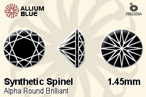 プレシオサ Alpha ラウンド Brilliant (RDC) 1.45mm - Synthetic Spinel