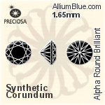 Preciosa Alpha Round Brilliant (RBC) 1.6mm - Synthetic Corundum
