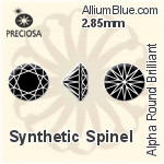 プレシオサ Alpha ラウンド Brilliant (RBC) 2.85mm - Synthetic Spinel