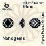 Preciosa Alpha Round Brilliant (RDC) 0.75mm - Cubic Zirconia