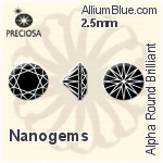 Preciosa Alpha Round Brilliant (RBC) 2.5mm - Nanogems