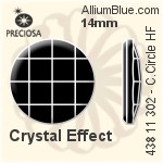Preciosa プレシオサ MC マシーンカットChessboard Circle Flat-Back Hot-Fix Stone (438 11 302) 6mm - クリスタル