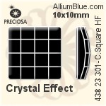 Preciosa MC Chessboard Square Flat-Back Hot-Fix Stone (438 23 301) 10x10mm - Color