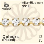 Preciosa Round Maxima Cupchain (7413 3004), Plated, With Stones in SS18 - Colours