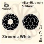 Preciosa Bead 74 Cut (B74C) 5.00mm - Zirconia Pink