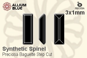 プレシオサ Baguette Step (BSC) 3x1mm - Synthetic Spinel