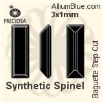 Preciosa Baguette Step (BSC) 3x1mm - Synthetic Spinel