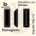 Preciosa Baguette Step (BSC) 3x1mm - Nanogems