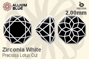 プレシオサ Lotus Cut (LTC) 2.00mm - Zirconia White
