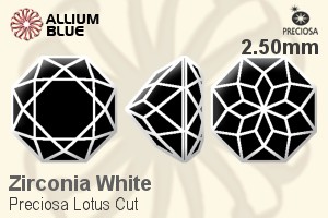 プレシオサ Lotus Cut (LTC) 2.50mm - Zirconia White