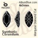 Preciosa Marquise Diamond (MDC) 4x2mm - Nanogems
