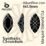Preciosa Marquise Diamond (MDC) 6x3mm - Synthetic Spinel