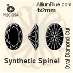 Preciosa Oval Diamond (ODC) 4x2mm - Synthetic Corundum