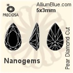 Preciosa Pear Diamond (PDC) 5x3mm - Synthetic Corundum