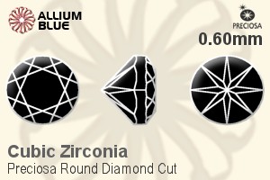 Preciosa Round Simple (RDC) 0.6mm - Cubic Zirconia