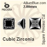 Preciosa Square Princess (SPC) 1.75mm - Cubic Zirconia