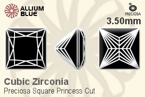 Preciosa Square Princess (SPC) 3.5mm - Cubic Zirconia