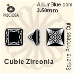 Preciosa Square Princess (SPC) 4mm - Synthetic Corundum