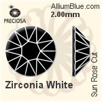 Preciosa Sun Rose (SRC) 4mm - Cubic Zirconia