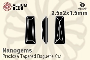 プレシオサ Tapered Baguette (TBC) 2.5x2x1.5mm - Nanogems