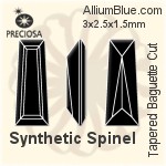 プレシオサ Tapered Baguette (TBC) 3x2.5x1.5mm - Synthetic Spinel