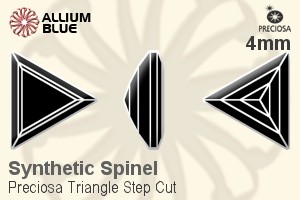プレシオサ Triangle Step (TSC) 4mm - Synthetic Spinel