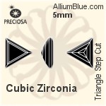Preciosa Triangle Step (TSC) 5mm - Cubic Zirconia