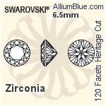 施华洛世奇 Zirconia 圆形 120 Facets 切工 (SG120FCHC) 3mm - Zirconia
