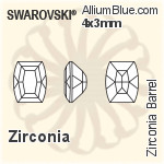 施華洛世奇 Zirconia Barrel 切工 (SGBRL) 6x4.5mm - Zirconia