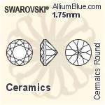 スワロフスキー セラミックス ラウンド カラー Brilliance カット (SGCRDCBC) 3mm - セラミックス