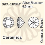 スワロフスキー セラミックス ラウンド カラー Brilliance カット (SGCRDCBC) 8mm - セラミックス