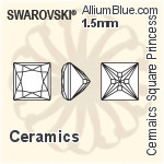 Swarovski Ceramics Square Princess Color Brilliance Cut (SGCSQPCBC) 3mm - Ceramics