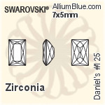 施華洛世奇 Zirconia Cushion Princess 切工 (SGCUSC) 7x7mm - Zirconia