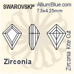 施華洛世奇 Zirconia Kite 切工 (SGKITE) 6.5x4mm - Zirconia