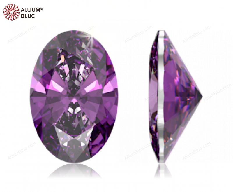 SWAROVSKI GEMS Cubic Zirconia Oval Pure Brilliance Fancy Purple 6.00x4.00MM normal +/- FQ 0.070