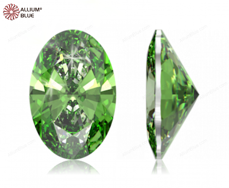 SWAROVSKI GEMS Cubic Zirconia Oval Pure Brilliance Spring Green 5.00x3.00MM normal +/- FQ 0.080