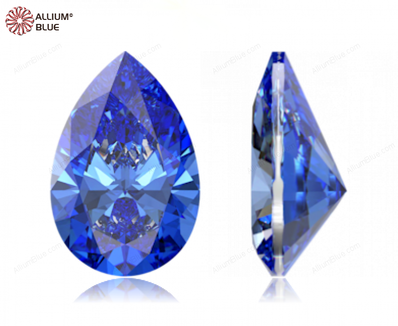 SWAROVSKI GEMS Cubic Zirconia Pear Pure Brilliance Arctic Blue 5.00x3.00MM normal +/- FQ 0.080