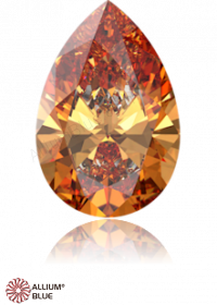 SWAROVSKI GEMS Cubic Zirconia Pear Pure Brilliance Amber 6.00x4.00MM normal +/- FQ 0.070