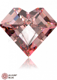 SWAROVSKI GEMS Cubic Zirconia Heart Pop Fancy Morganite 5.00x4.30MM normal +/- FQ 0.080