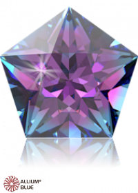 SWAROVSKI GEMS Cubic Zirconia Pentagon Star Purple-Aqua (OM) 6.00x6.00MM normal +/- FQ 0.060