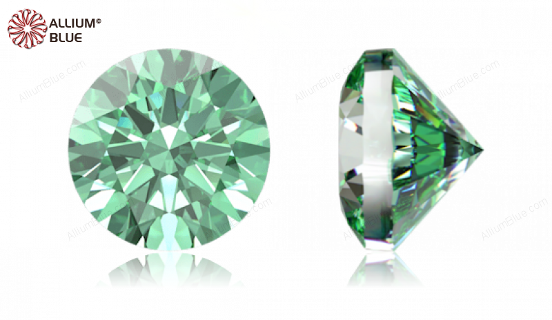 SWAROVSKI GEMS Cubic Zirconia Round Pure Brilliance Fancy Light Green 1.90MM normal +/- FQ 1.000