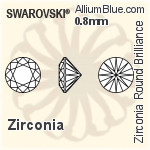 Swarovski Zirconia Round Pure Brilliance Cut (SGRPBC) 1.4mm - Zirconia