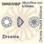 スワロフスキー Zirconia ラウンド Pure Brilliance カット (SGRPBC) 5.75mm - Zirconia