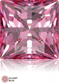 SWAROVSKI GEMS Cubic Zirconia Square Princess PB Purplish Pink 6.00MM normal +/- FQ 0.035