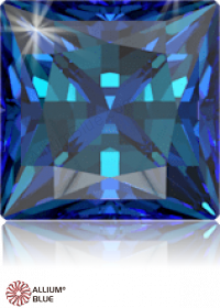 SWAROVSKI GEMS Cubic Zirconia Square Princess PB Rainbow Blue 6.00MM normal +/- FQ 0.035
