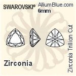スワロフスキー Zirconia Trillion カット (SGTRIL) 4mm - Zirconia