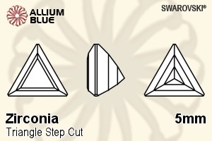 Swarovski Zirconia Triangle Cut Corner Cut (SGZTSC) 5mm - Zirconia