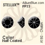 スワロフスキー STELLUX チャトン (A193) PP23 - カラー（ハーフ　コーティング）